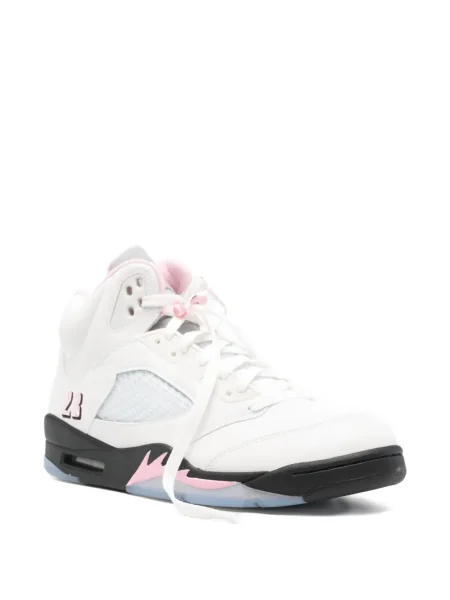 Sneakerși Nike Air Jordan cu șireturi din dantelă gri