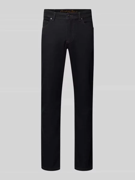 Jeansy o kroju regular fit z 5 kieszeni Christian Berg Men niebieskie