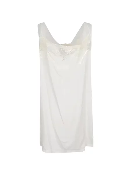Rochie mini Maison Margiela cu bretele alb
