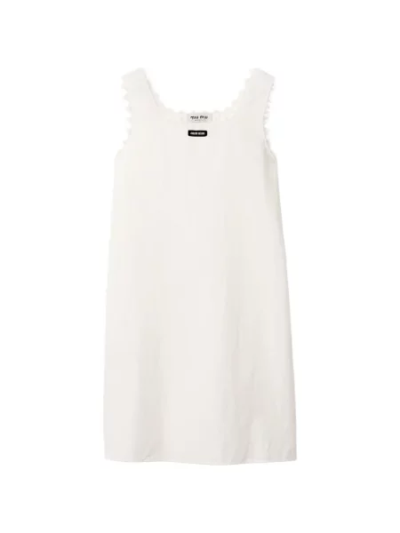 Rochie Miu Miu din poplin alb