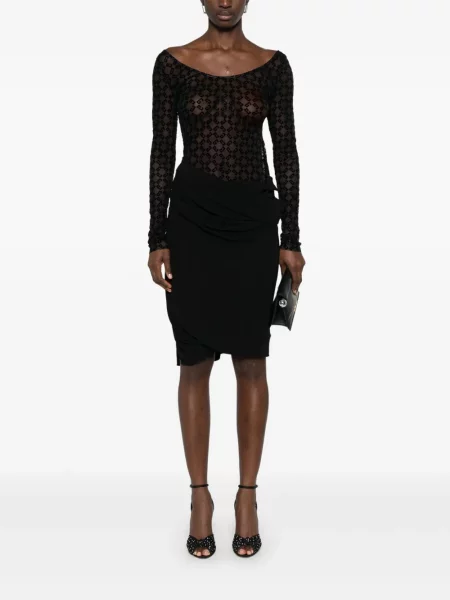 Rochie Givenchy plasă de costum negru