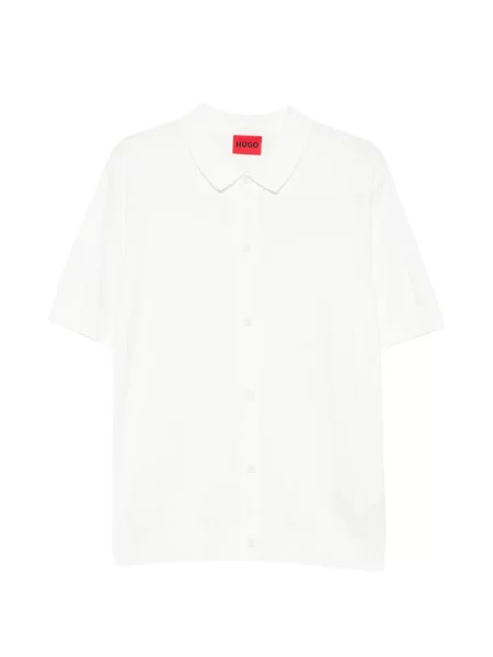 Tricou polo Boss alb