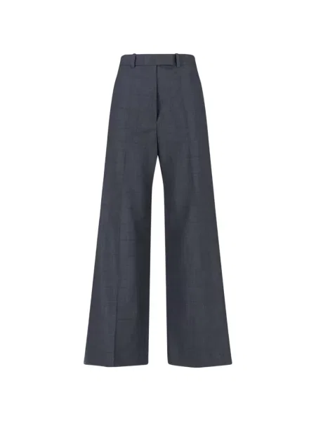 Pantaloni The Frankie Shop în carouri gri