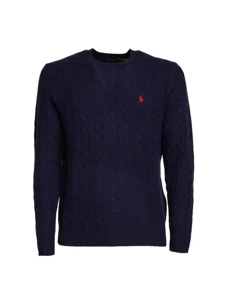 Sweter Ralph Lauren wełniany niebieski