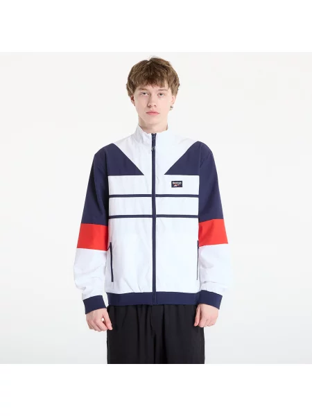 Μπουφάν Reebok Heritage Logo Track Top White/ Navy/ Red M λευκό