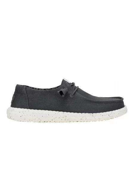 HeyDude Mokasyny Wendy Stretch Canvas czarne