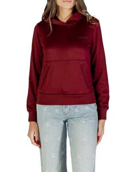 Bluza z kapturem Calvin Klein z kapturem biała