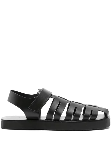 Sandale Ancient Greek Sandals din piele fără toc negru