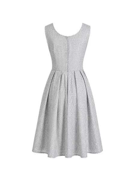Rochie midi Dolce & Gabbana cu buline gri