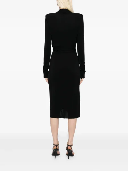 Rochie maxi Tom Ford lungă de costum negru
