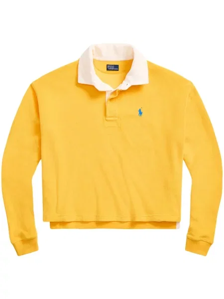 Αρκουδάκι polo Polo Ralph Lauren υφαίνω διαγωνίως με σχέδιο μπλε