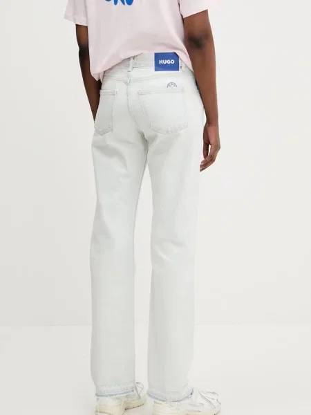 Džíny Hugo Blue high waist modré
