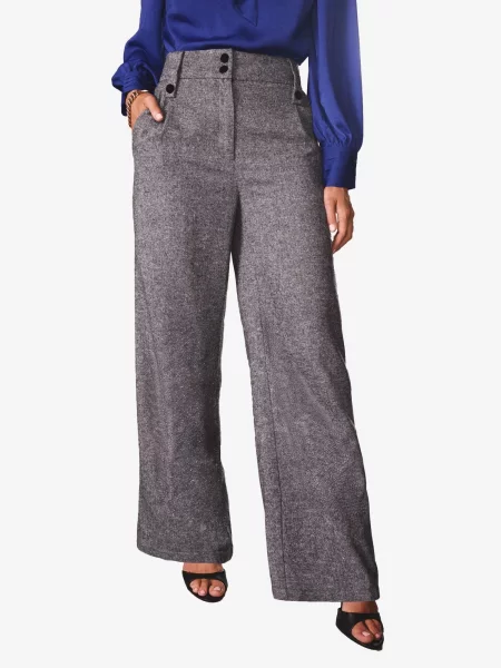 Love & roses Pantaloni amestecat gri