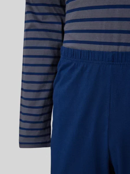 Schiesser Piżama Mężczyźni szary|niebieski w 48 szara