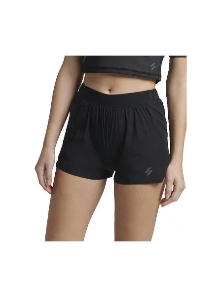 Scurt pantaloni Superdry alergare negru