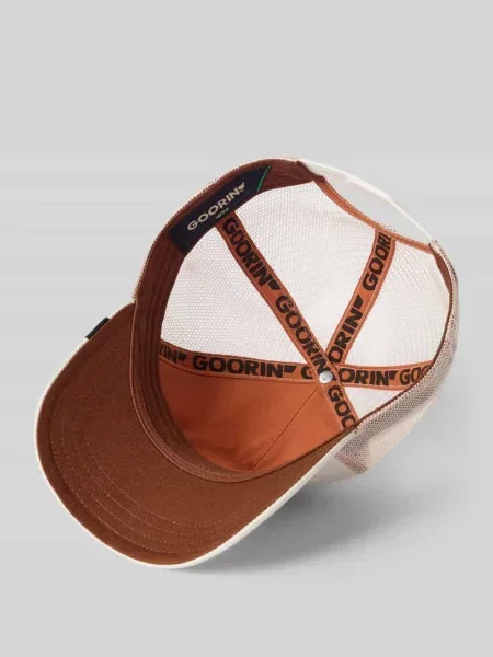 Czapka z daszkiem z naszywką z motywem model The Warrior' Goorin Bros beżowa