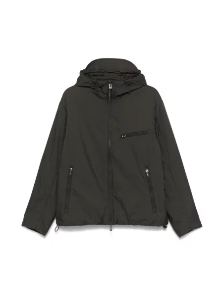 Kurtka Emporio Armani z logo zielona