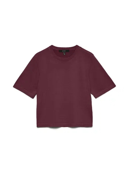 VERO MODA Pulover VMSilje burgundy roșu