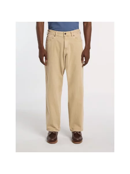 Business tapered karcsúsított farmernadrág Dickies bézs
