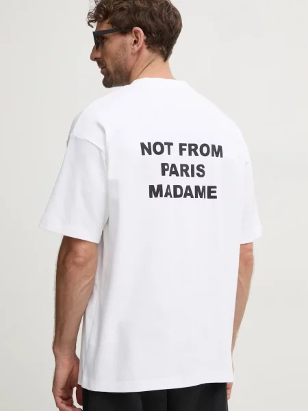 Drôle de Monsieur tricou din Le T-Shirt Slogan barbati cu imprimeu alb