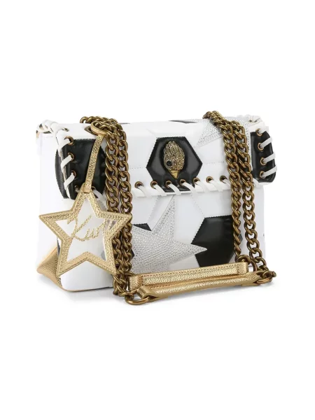 Kurt Geiger London torebka crossbody skórzana KENSINGTON biała