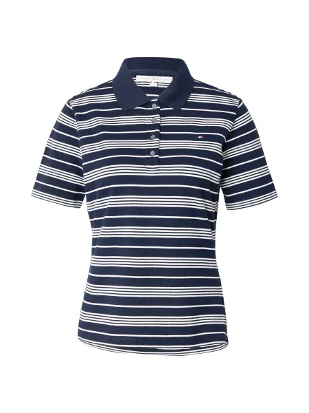 TOMMY HILFIGER Tricou bleumarin alb