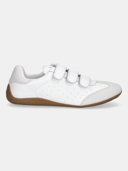 Usnjene superge Steve Madden Flagship bela