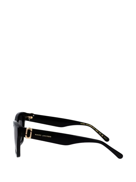 Ochelari de soare dreptunghiulari Marc Jacobs Eyewear cu autograf negru