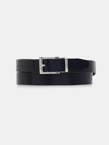 Emporio Armani curea pentru bărbați din piele negru