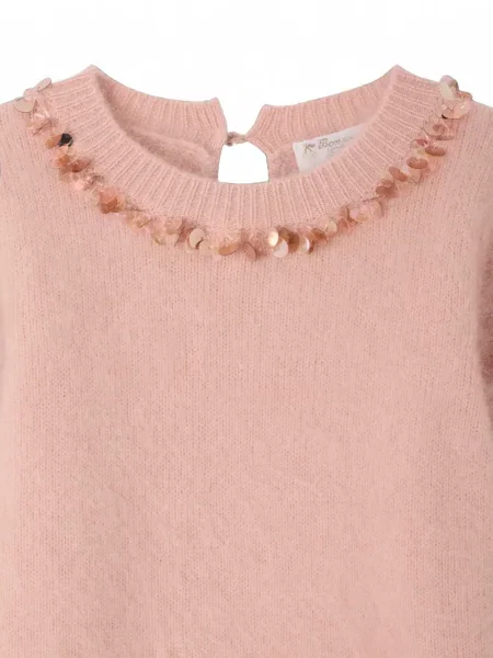 Sweter dziecięcy Bonpoint różowy