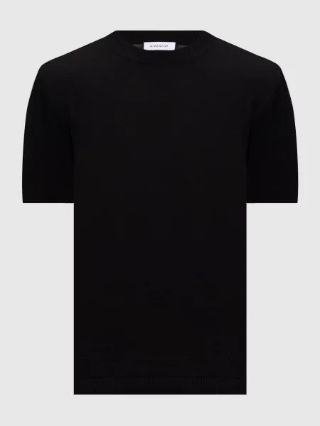 Футболка з вишивкою логотипа Givenchy чорна