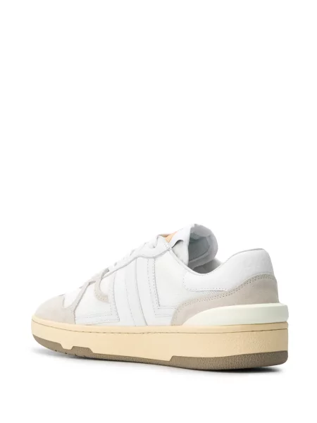 Sneakersy Lanvin skórzane białe