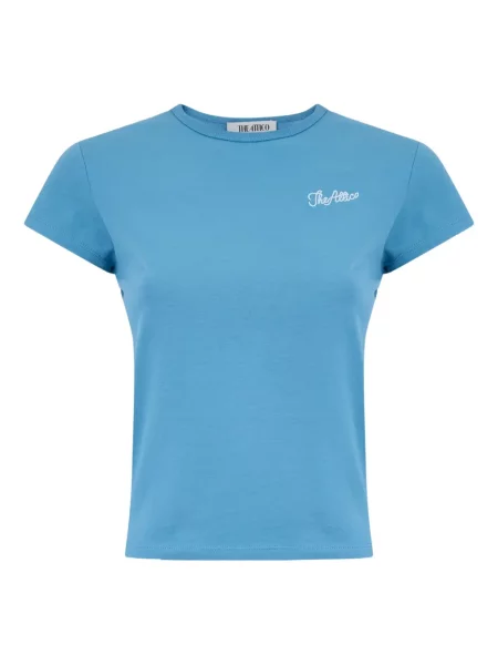Tricou The Attico cu broderie albastru