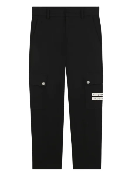 Spodnie cargo dziecięce Givenchy czarne