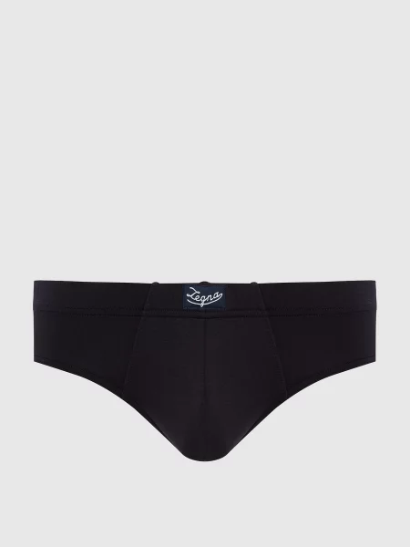 Темно-сині труси з логотипом Ermenegildo Zegna сині