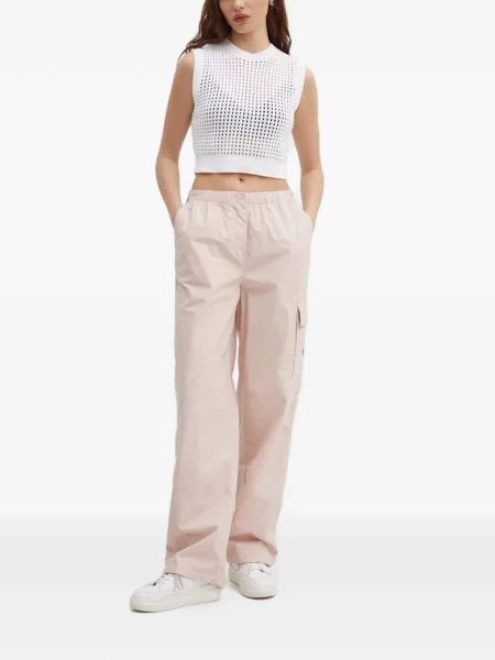 Decupat pulover Benetton alb