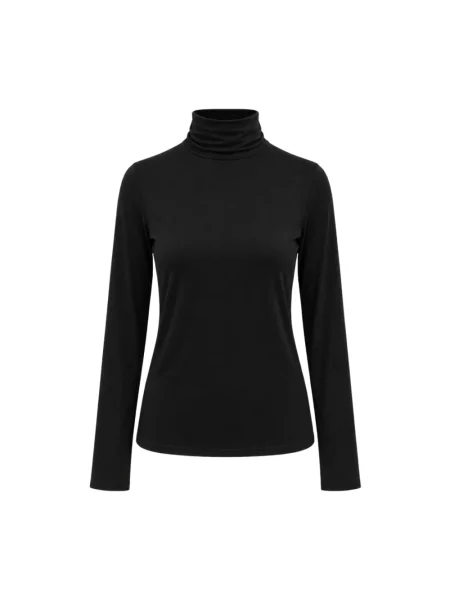 Sweter z golfem Seventy do golfa czarny