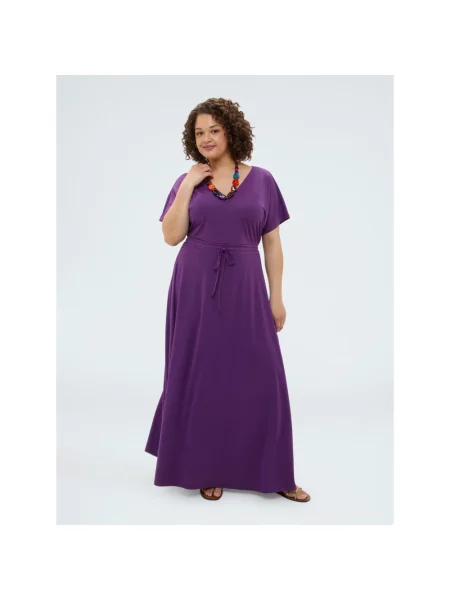 Sukienka maxi Fiorella Rubino fioletowa