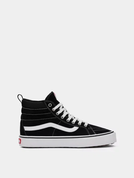 Замшевые утепленные кеды Vans черные