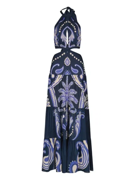 Rochie maxi Johanna Ortiz de costum albastru