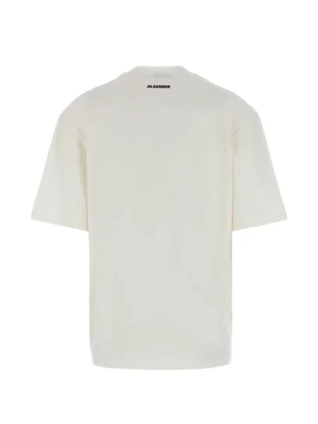 Tricou Jil Sander cu imagine alb