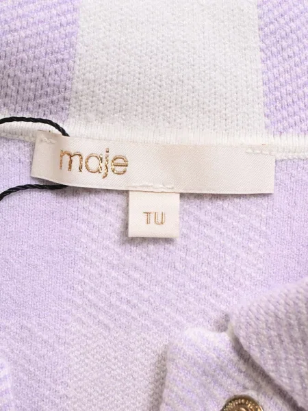 Geacă Maje în carouri violet