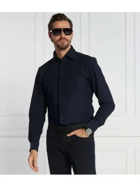 BOSS BLACK Cămașă P-JOE negru