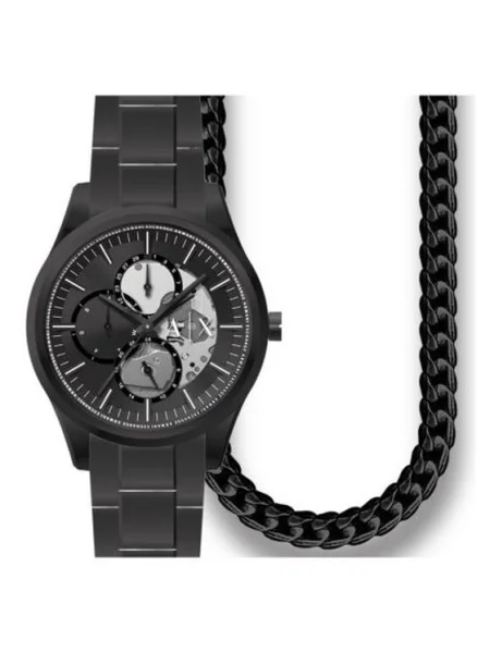 Armani Exchange Karóra + karperec Dante fekete