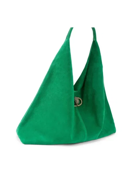 Torebka hobo Kurt Geiger zamszowa zielona