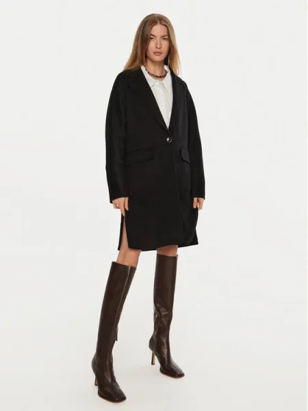 Patrizia Pepe Демісезонний плащ чорний