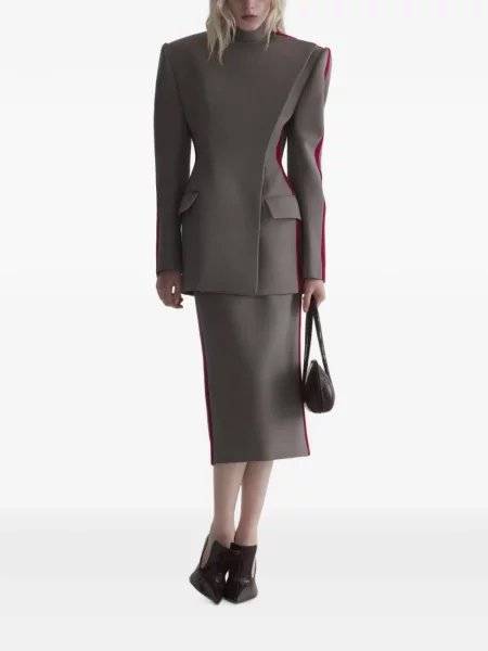 Fustă tip creion Mugler gri