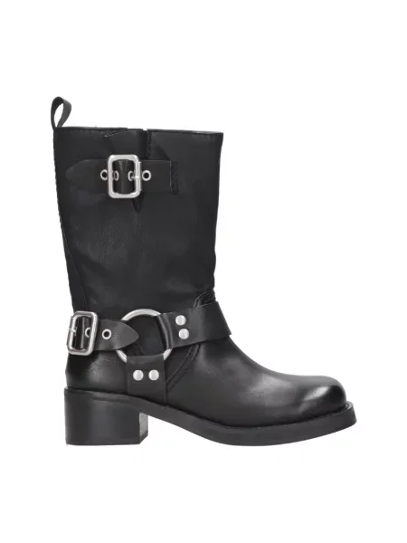 Muszkieterki Steve Madden skórzane czarne