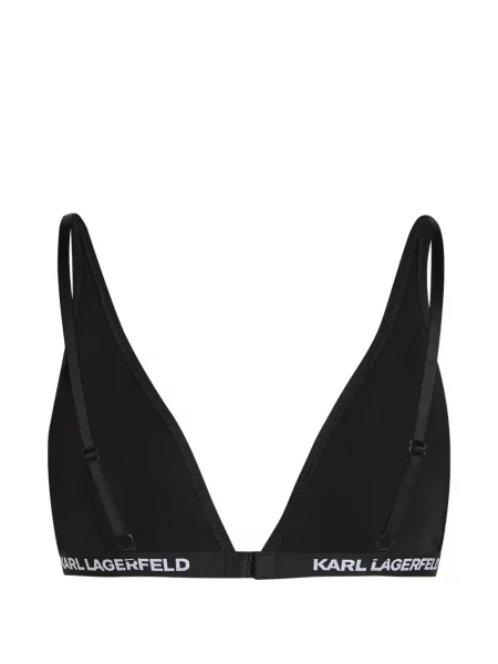 Trojuholníková podprsenka Karl Lagerfeld čierna