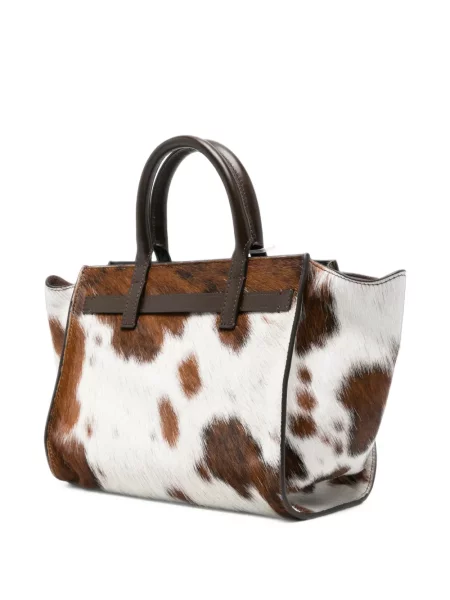 Geantă shopper Benedetta Bruzziches cu imagine maro